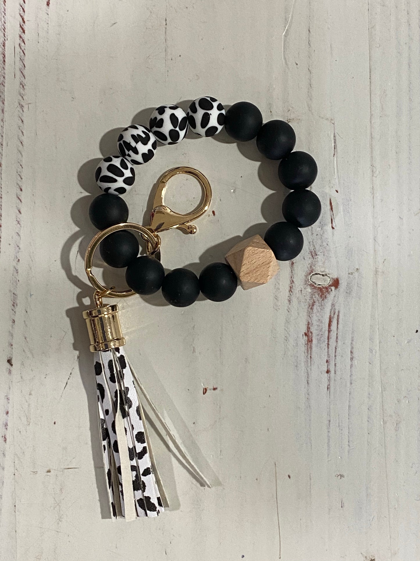 Rubber bead key chain