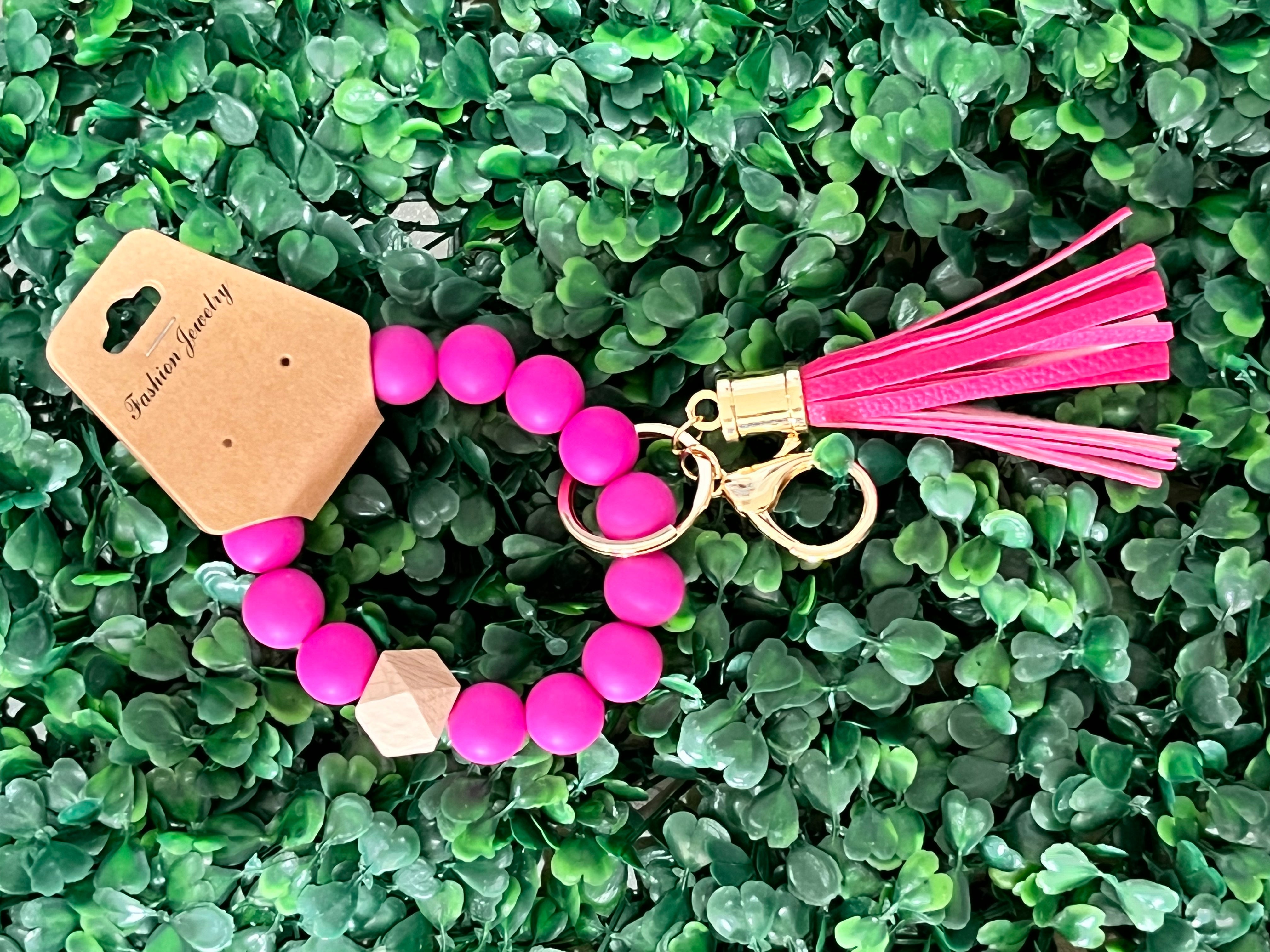 Silicone Beaded Key Rings