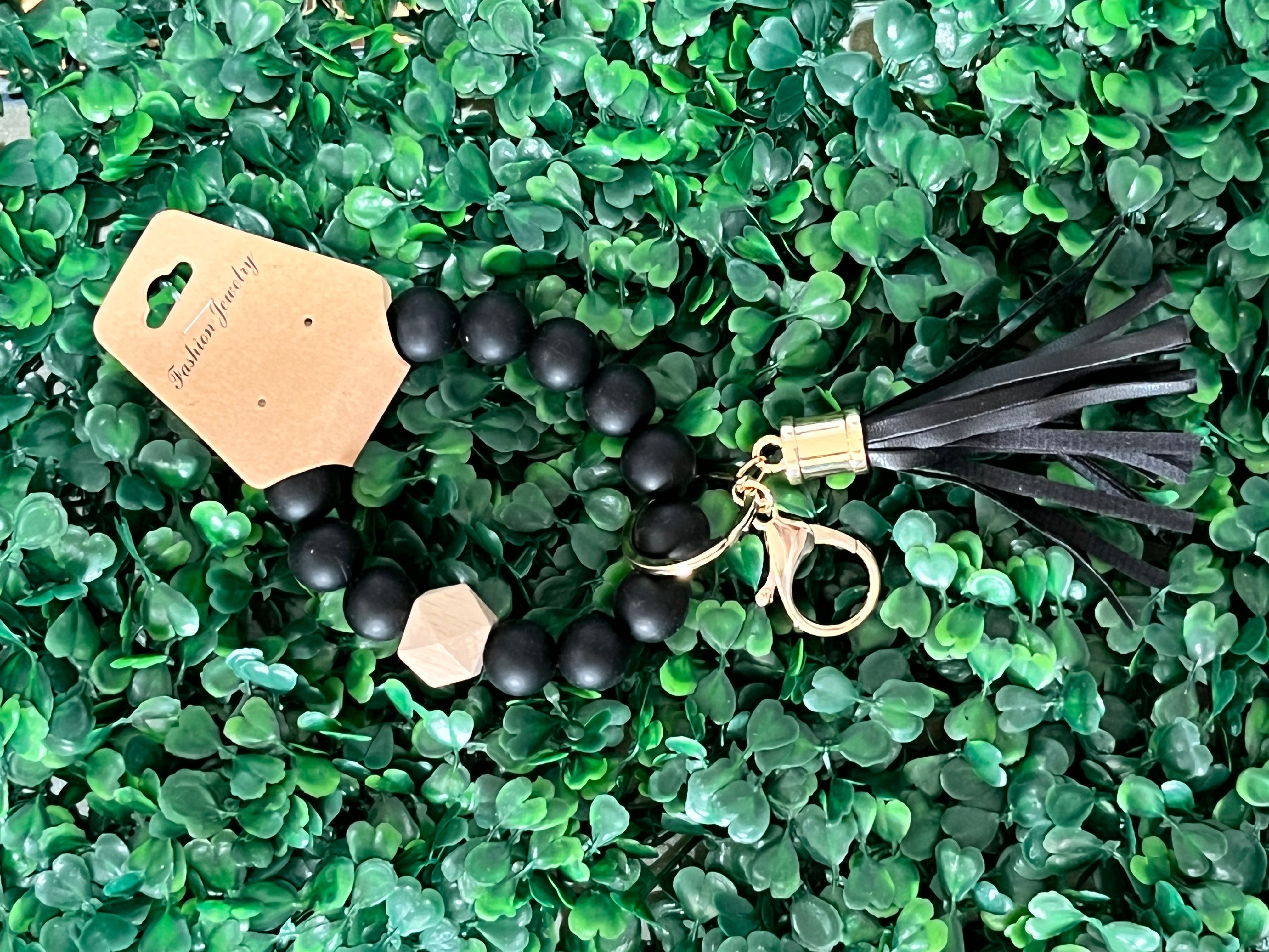 Silicone Beaded Key Rings