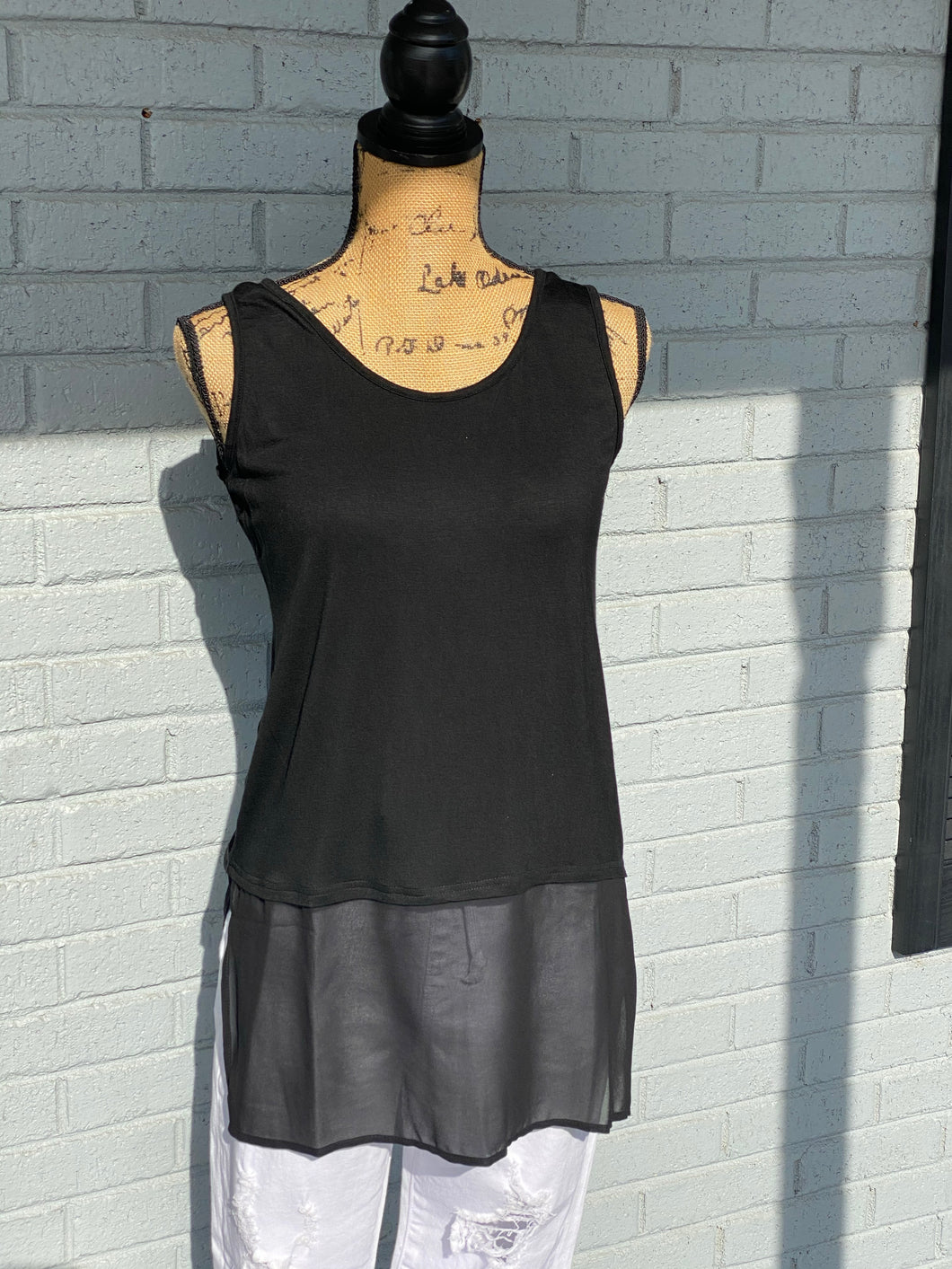 Sheer Ruffle Tank Extender