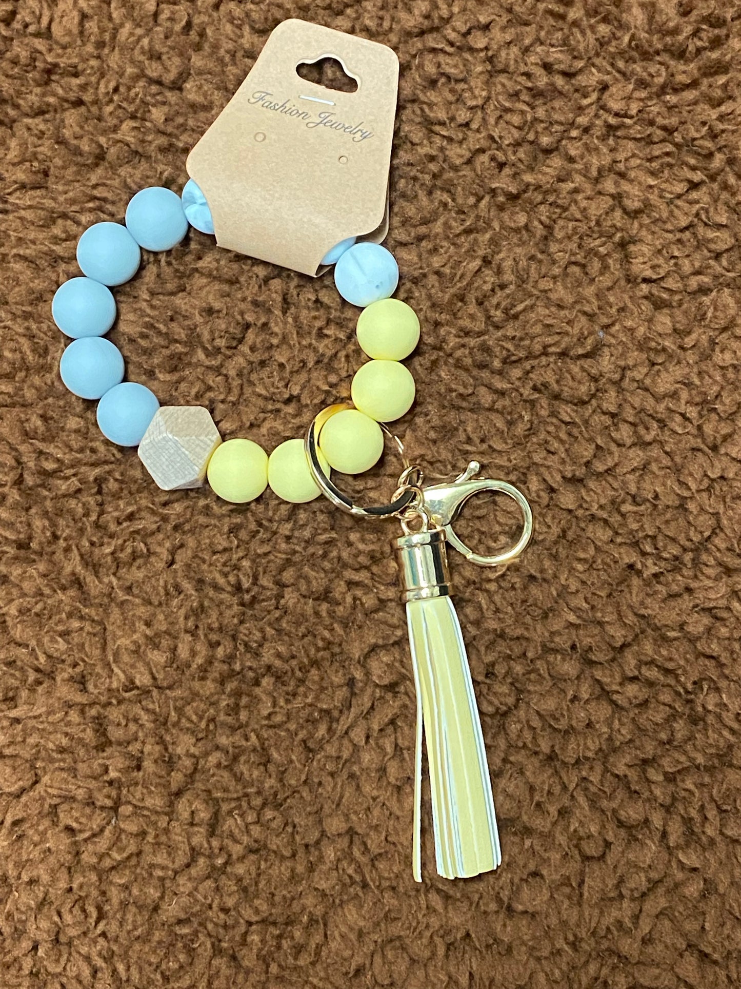 Rubber bead key chain