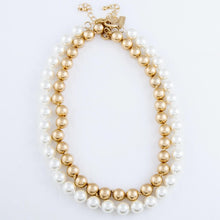 Load image into Gallery viewer, Short Ivory Pearl Beaded Necklace *FINAL SALE*
