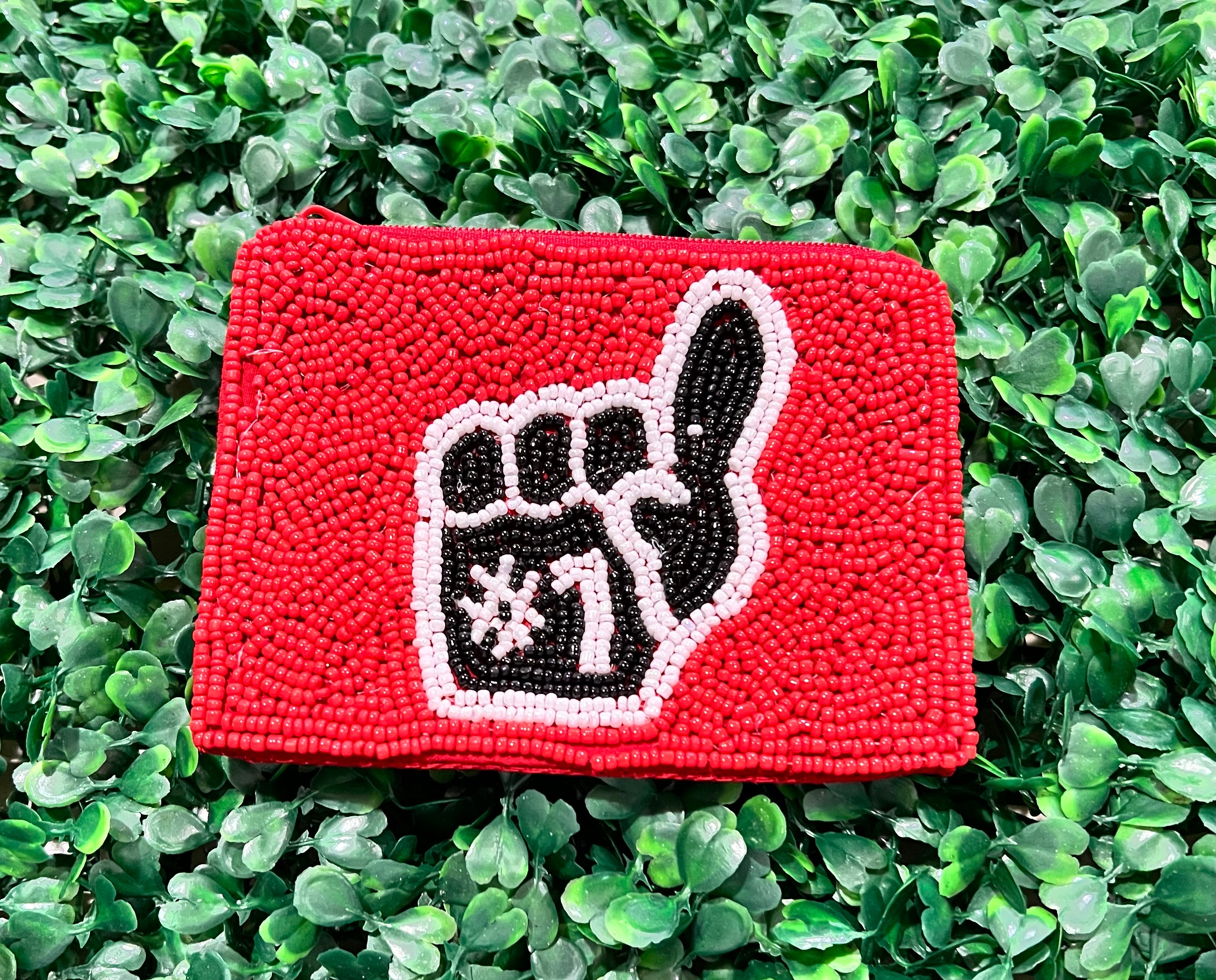 Gameday Seed Bead Coin Purse