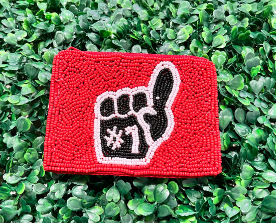 Gameday Seed Bead Coin Purse