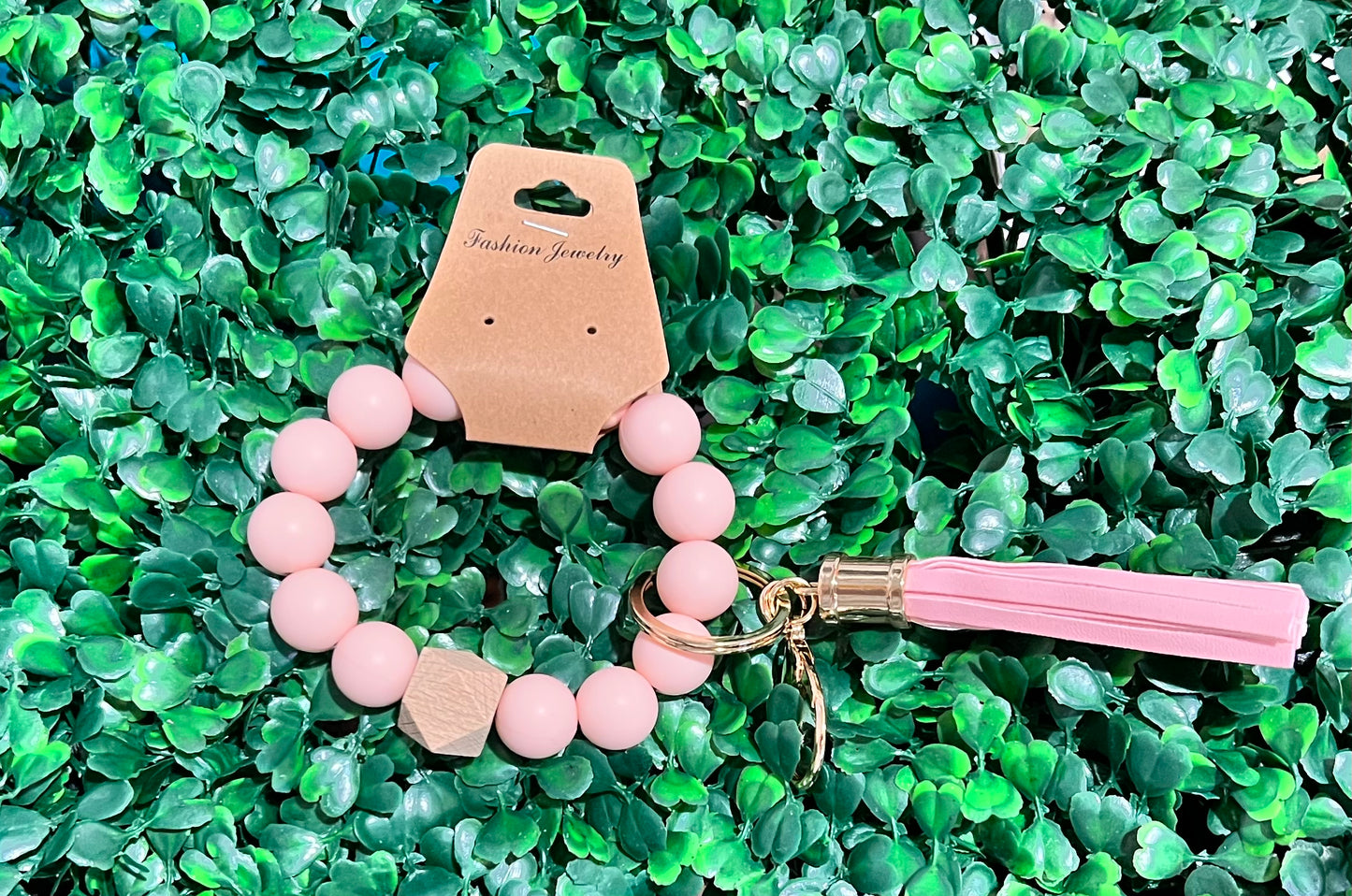 Rubber bead key chain