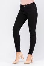 Load image into Gallery viewer, Judy Blue Black Mid Rise Skinny Jean
