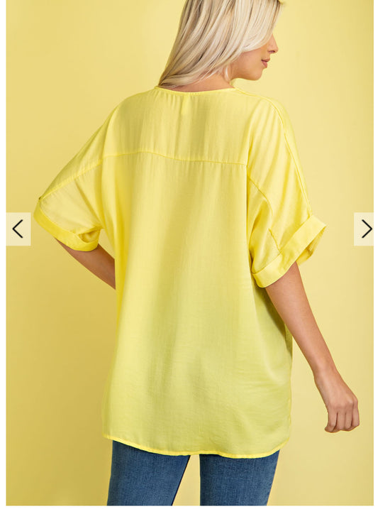 V-Neck High-Low Top *FINAL SALE*