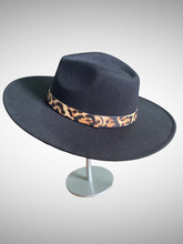 Load image into Gallery viewer, Tan Hat w/ Animal Print Band
