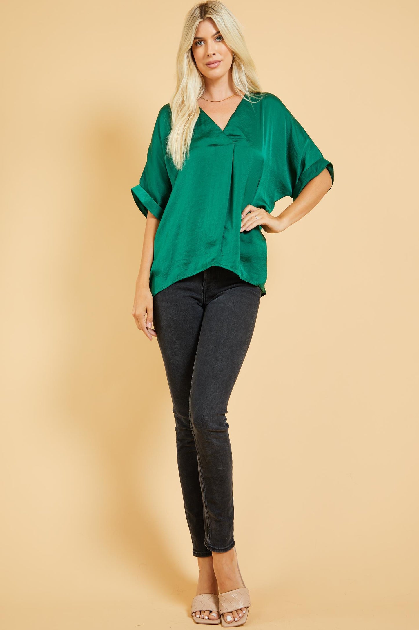 V-Neck High-Low Top *FINAL SALE*