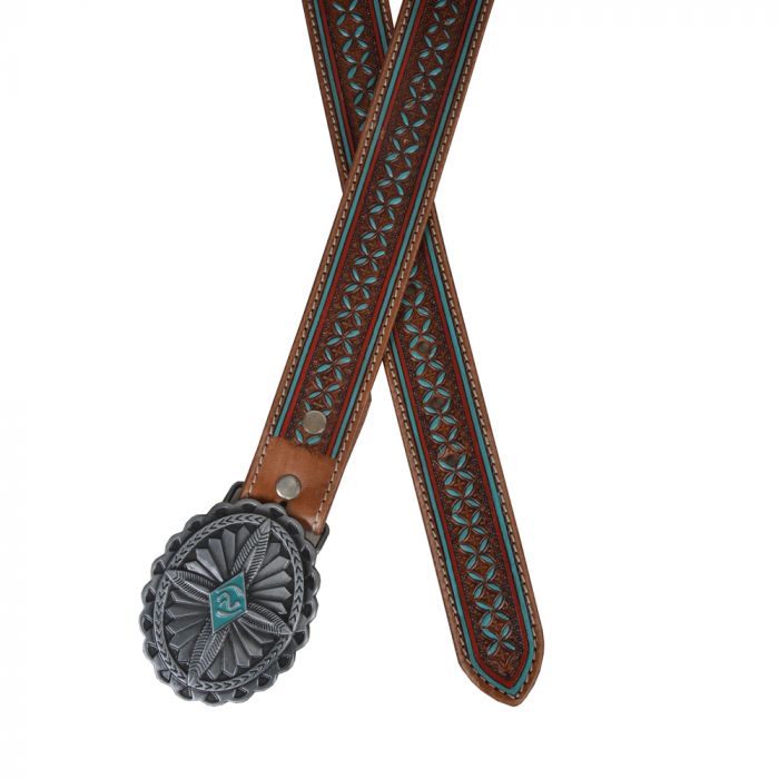 Hand Tooled Leather Belt