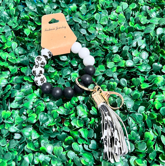 Rubber bead key chain