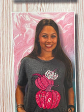 Load image into Gallery viewer, Breast Cancer Pumpkin Tee
