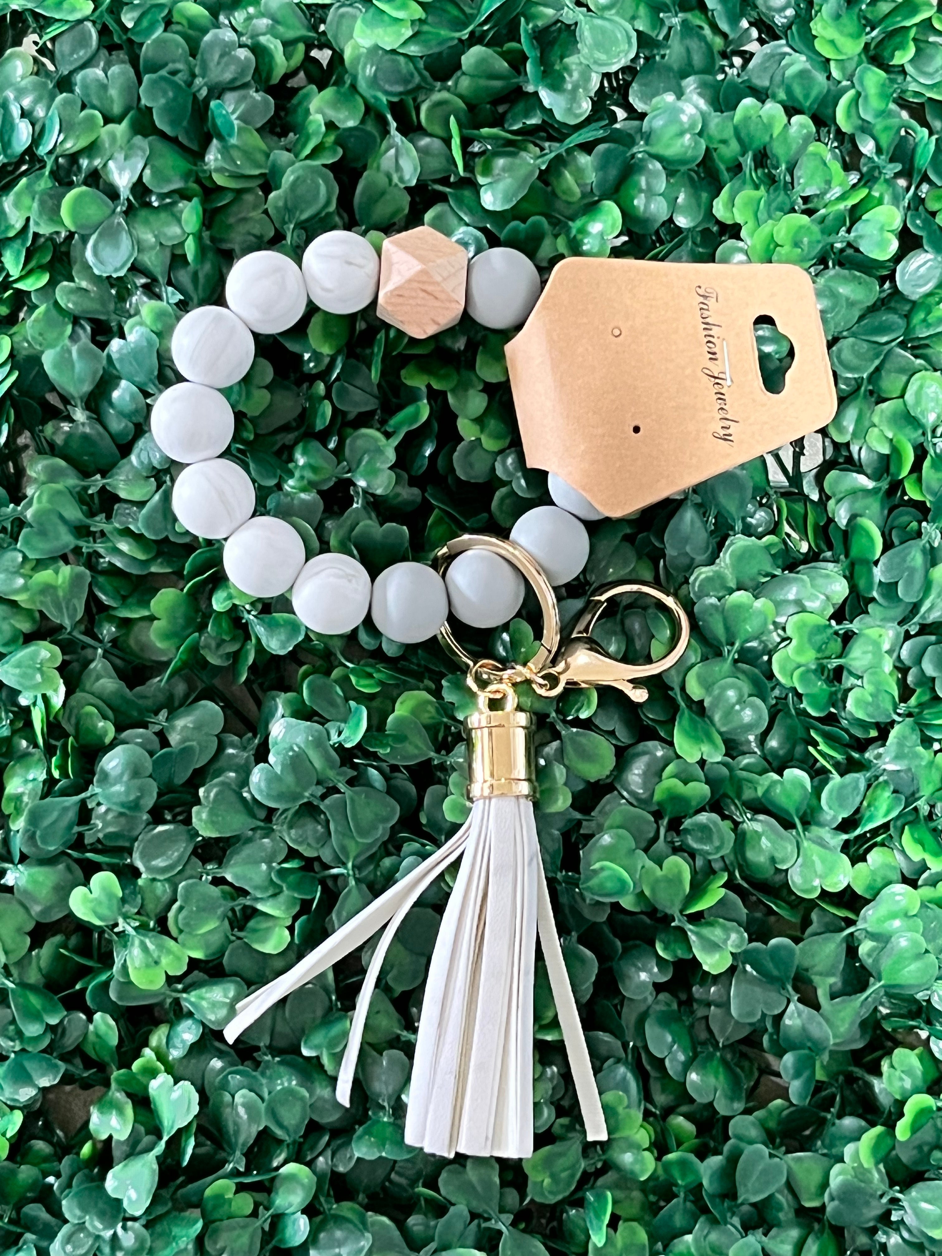 Silicone Beaded Key Rings