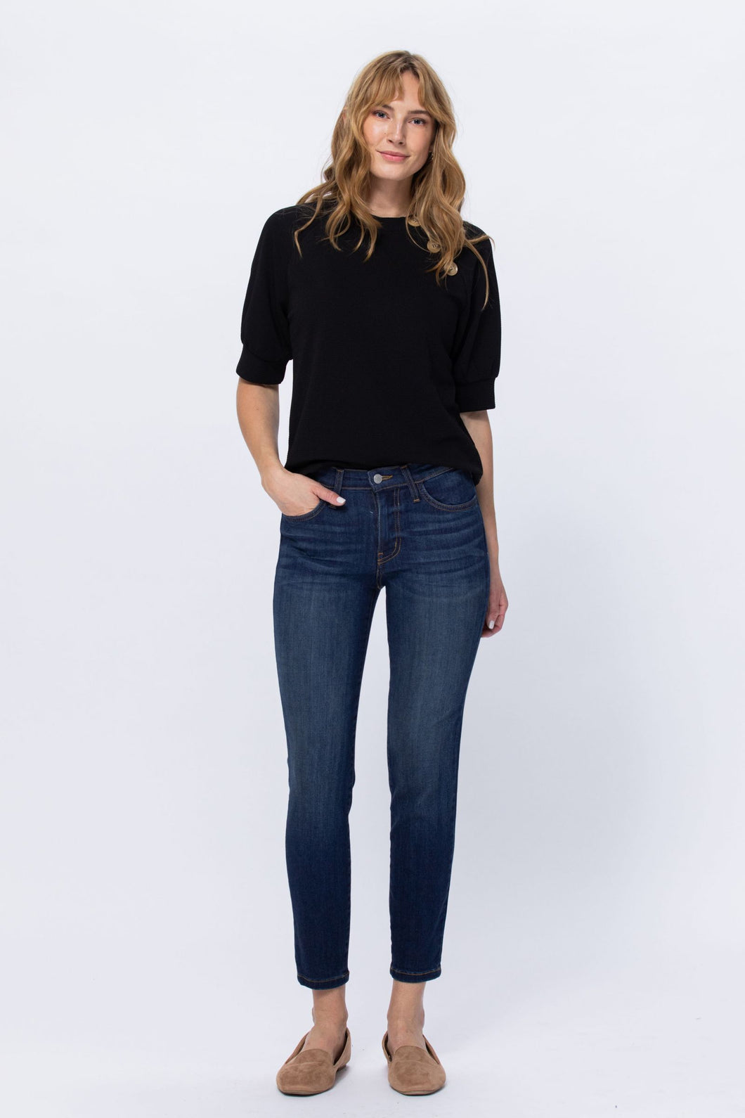 Judy Blue Hand-sand Relaxed Fit Jean
