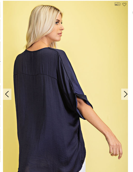 V-Neck High-Low Top *FINAL SALE*